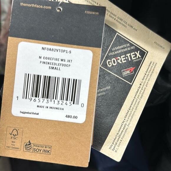 NWT THE‎ NORTH FACE COREFIRE DOWN WINDSTOPPER JACKET - MEN'S S - Picture 7 of 8